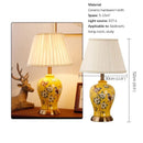 Axyaa Ceramic Table Lamp American Style Living Room Bedroom Decor