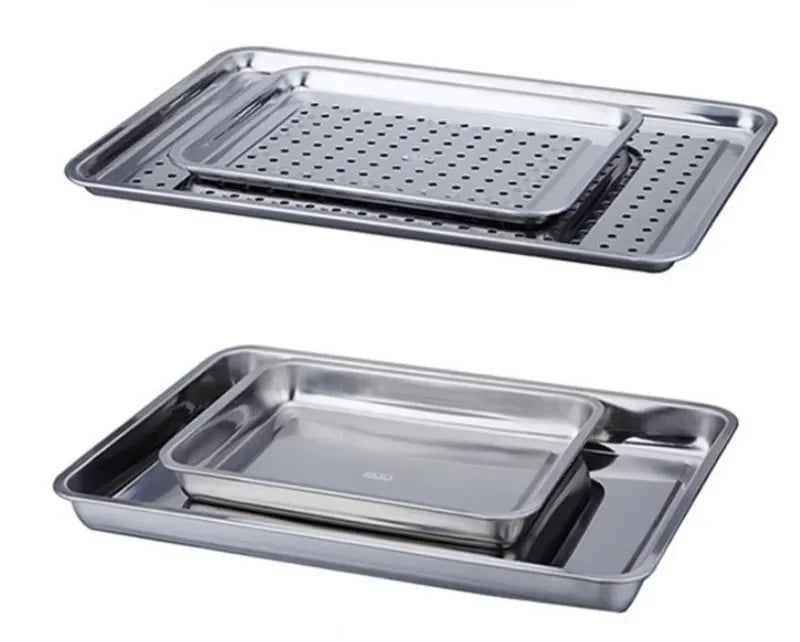 Axya Stainless Steel Tea Tray with Drawer for Kung Fu Tea Ceremony