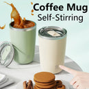Axyaa Self-Stirring Stainless Steel Mug with Thermal Insulation and USB Rechargeability