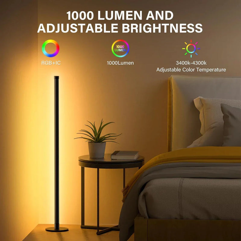 Axya RGB LED Floor Lamp with Smart APP Control and 16 Million Colors