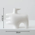 Axyaa Abstract Art Ceramic Vase for Flowers Arrangement and Room Decoration