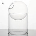 Axyaa Vintage Glass Vase for Tabletop Plants and Flower Arrangements