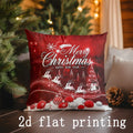 Let It Snow Pillow Covers by Axyaa for Sofa, Bedroom, Car - Rectangular Cushion