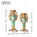 Axyaa Retro Resin Candle Holder for Nostalgic Decoration and Candlelight Dinners