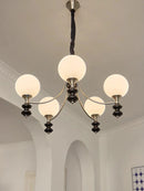 Axyaa Walnut Chandelier, Retro Designer Branch Lighting