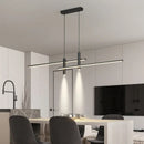 Axyaa Modern Gold Black Dining Chandelier for Kitchen Minimalist Home Lighting Fixture