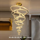 Nordic Home Decoration Stair Chandelier Living Room Dining Pendant Lights Ceiling Light Axyaa