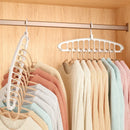Axyaa Rotating 11-Hole Clothes Hanger & Scarf Organizer