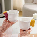 Axyaa Ceramic Fruit Plant Handle Mug - Cute Home Drinking Cup