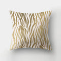 Axyaa Golden Letter Geometric Pillow Case - Elegant Home Decor Choice