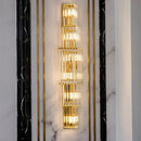 Axyaa Luxury Crystal Wall Lamp for Hotel Lobbies, Villas, and Living Rooms