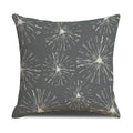 Axyaa Grey Geometric Linen Cushion Cover for Sofa Living Room Decor