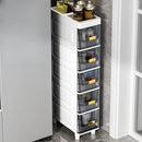 Axyaa Slim Storage Cabinet: Multi-Layer Side Rack & Organizer for Narrow Spaces