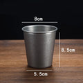 Axyaa Stainless Steel Retro Coffee Cups Office Tea Beer Mug Portable Picnic Drinkware