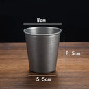 Axyaa Stainless Steel Retro Coffee Cups Office Tea Beer Mug Portable Picnic Drinkware
