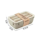 Axyaa Wheat Straw Bento Lunch Box Food Storage Container-Kids & Microwave Friendly