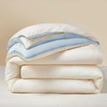 Axyaa All Season Soybean Fiber Duvet Insert with Mix Color Jacquard, Fluffy & Soft