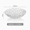Axyaa Modern Living Room Fruit Plate Glass Plate Creative Home Snacks Firm Fruit Plate