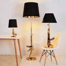Axyaa Gun Lampshade Floor Lamps - Stylish LED Fixtures for Bedroom, Living Room, and more