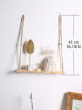 Axyaa Wooden Swing Wall Plant Pot Display Stand Shelf Home Decor