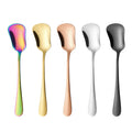 Axyaa Stainless Steel Dessert Spoon Set - Gourd Shape Coffee Yogurt Ice Cream Gift