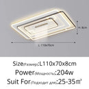 Axyaa Minimalist Black White LED Ceiling Lamp for Living Room Bedroom Indoor Lighting