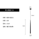 Axyaa Modern Black Column LED Chandelier for Stylish Home Lighting