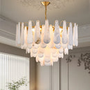 Axyaa Modern LED Rain Drop Chandelier for Bedroom and Living Room