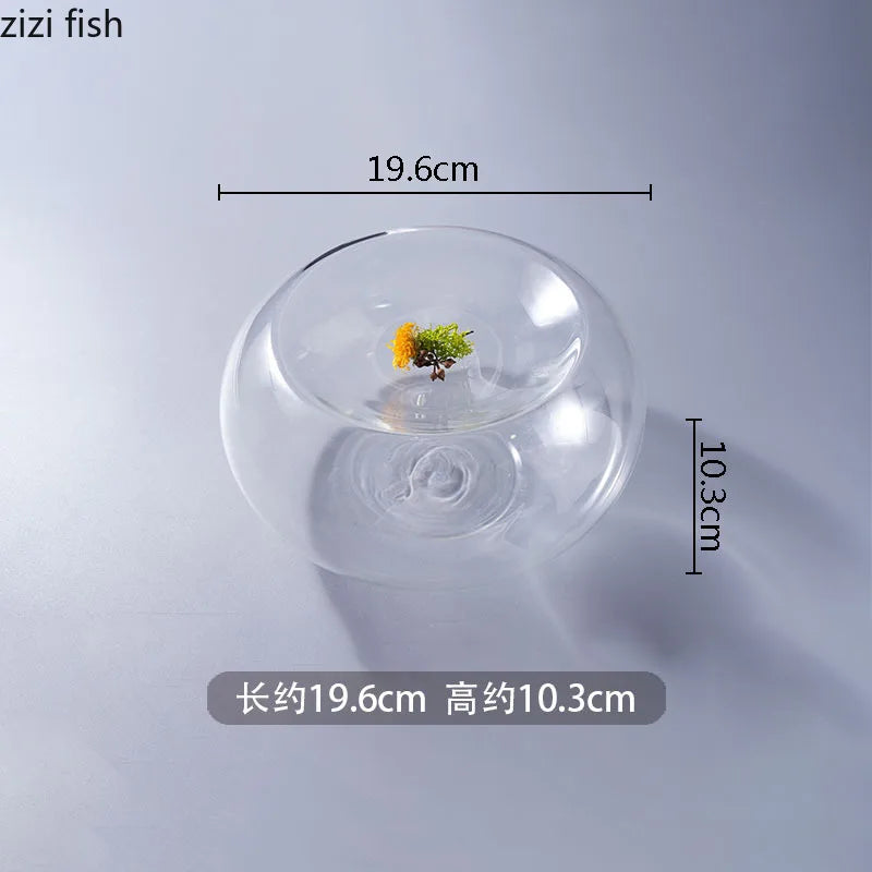Axya Glass Dessert & Snack Bowl Set - Stylish Double Sided Serving Bowls