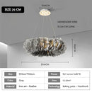 Axyaa Feather Pendant Lamps Chandelier for Home Decor Lighting