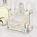 Axyaa Desktop Storage Rack: Student Desk & Office Stationery Shelf with Makeup Organizer