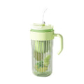 Axyaa Large Capacity Glass Sports Water Bottle with Straw for Summer Outdoor Activities
