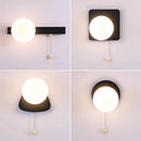 Axyaa Nordic Glass Wall Sconces for Colorful Bedroom Lighting