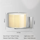 Axyaa Modern Glass Fabric Wall Lamp for Stylish Living Room and Hotel Headboard Decor