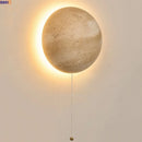 Axyaa LED Wall Light Yellow Travertine Stone Bedside Lamp for Bathroom Mirror