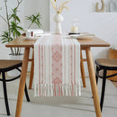 Axyaa Cotton Table Runner Black Stripe Splicing Path Wedding Dinner TV Cabinet Nordic Decor
