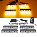 Axyaa Car LED Grid Strobe Light with Remote Control for Emergency Warning Beacons