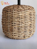 Axyaa Rattan Weave Table Lamp LED E27 Minimalist Zen Art Desk Light
