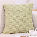 Axyaa Waffle Fabric Plush Pillowcase for Home Decor and Comfort