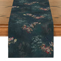 Axyaa Floral Fan Pattern Table Runner – Farmhouse Wedding Party Decoration