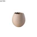 Axyaa Ceramic Eggshell Bowl Set - Creative Kitchenware for Salad, Dessert, and Ice Cream
