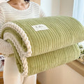 Axyaa Winter King Size Plaid Throw Blanket - Cozy Home Comforter