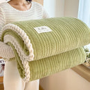 Axyaa Winter King Size Plaid Throw Blanket - Cozy Home Comforter