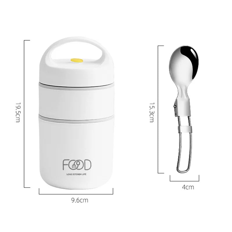 Axyaa Stainless Steel Insulated Porridge Lunch Box - 680ml