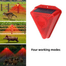Axyaa Solar Powered Alarm Light Remote Motion Sensor Siren Strobe for Home Yard Security