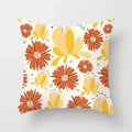 Axyaa Abstract Line Flower Print Pillowcase