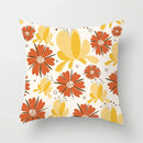 Axyaa Abstract Line Flower Print Pillowcase