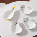 Axyaa Animal Ceramic Dish Set for Home Kitchen Seasoning - Japanese Style Mini Plate
