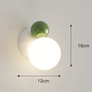 Axyaa Modern Nordic Wall Lamp Cream Style LED Lights Children's Room Decor