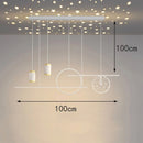 Axyaa LED Chandeliers for Dining Room - Modern Pendant Lights for Ceiling and Indoor Lighting